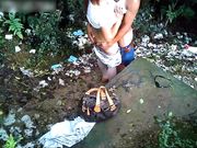 小树林垃圾山野战中年兼职熟女民工小伙操野鸡不戴套玩啊