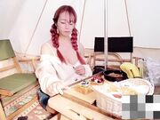 予約困難なグランピング施設の屋外ジャグジーで野外露出してみたら