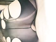 酒店灰长袖黑短裙黑丝高跟浴室激情做爱