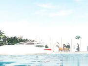 黑皮和金发女孩洛杉矶别墅里的惹火性爱