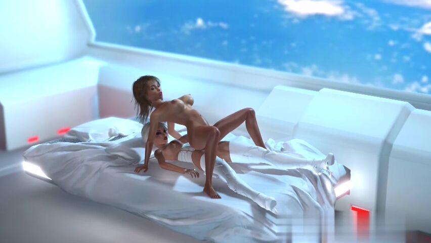 科幻女友在铁轨疯狂上下抽插性爱玩弄