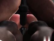 篮球运动员在街上操一个性感的啦啦队女孩