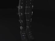 在时装模特台上操了一个可爱的女孩小淫穴