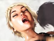 3d性爱在地下室撞上性感的金发女郎疯狂抽插