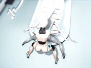 性感的科幻女性与外星人空间站手术室做爱打桩