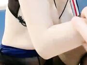 制服诱惑大奶肥臀开档黑丝深喉吃大屌主动骑乘