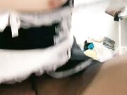 长发大眼妹子 黑丝女仆装制服诱惑 特写掰穴按摩阴蒂 卖力口交2