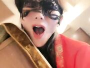 皮短裙极品兼职美妞 自带黑丝袜1