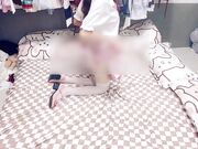 粉色小椿jk裙_全程白色拼接丝袜啪啪_甜美极品美女不想被当成公主，只想做母狗让哥哥高兴