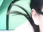 魅心主播這次在戶外搭帳篷