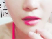 清純美女主播穿著情趣肚兜裝鏡頭前現場直播道具插穴自慰大秀 對白清晰