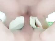 叶美和炮友啪啪秀搞之前先用道具自慰没插几下就喷水再给炮友口啪啪啪