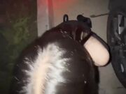 丝包臀裙户外露出车震