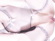 情趣灰丝托着一对迷人美乳 脖颈戴着狗链全自动骑乘到喷水也不停