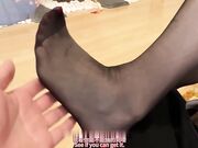 黑丝美眉 用脚你就受不了 对不起你怎么惩罚 惩罚你用力操我小骚穴