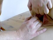 紧身裤 骆驼趾和敞开的骚穴 搭配美丽的金发一个合格妓女的搭配