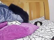 白虎粉嫩骚逼道具双插真带劲