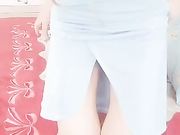 椅子上震动棒自慰的骚气少妇