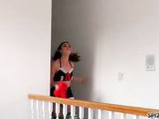 两个梦想与圣诞老人做爱的美人儿