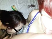 酒店约炮黑丝美女姐妹花这是要被榨干的节奏