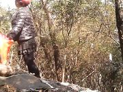 树林里嫖野妓憨厚的大哥干领导观战