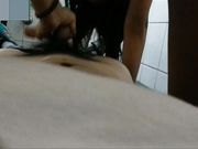 在校小騷逼與眼鏡男友在宿舍打炮 公共洗手間口爆打飛機