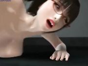 薄码3D动画-黑丝爆乳眼镜OL被大公鸡干到喷尿这让她感到震惊