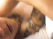 华裔纹身黑二代朱大少啪啪超高颜值女神级妹子冰冰先射后背第二发再颜射