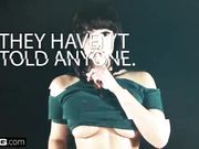 肌肉男大站金发碧眼美女