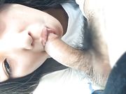 和包养她的干爹自驾游各种场合玩