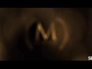 纹身猛男享受性感女模精油催情按摩肉棒雄起主动骑乘喘息声呻吟声非常诱人