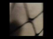 长腿渔网袜拴着狗链的女奴