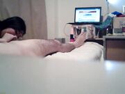 某师范大学英语老师离异大奶少妇与外教厮混到一起出租房做爱自拍